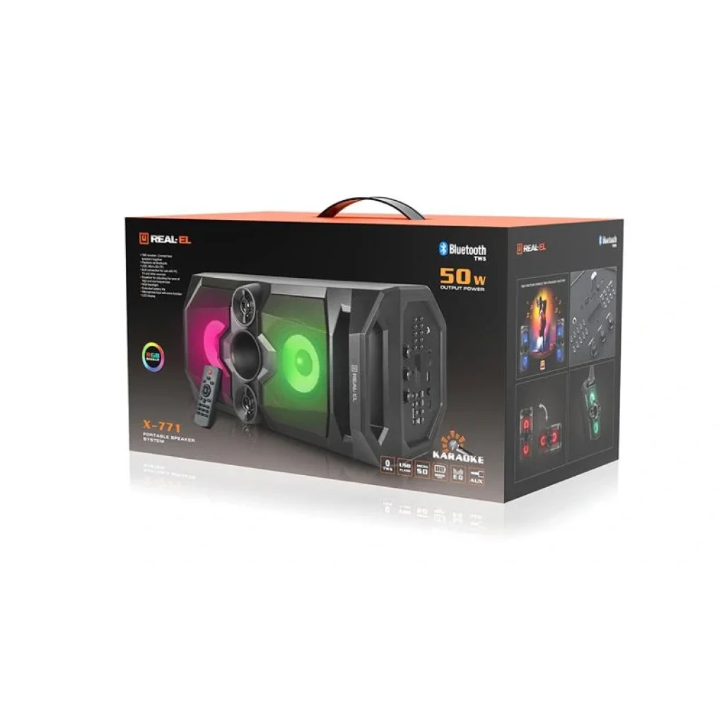Акустична система REAL-EL X-771 Black, EL121600018 UA