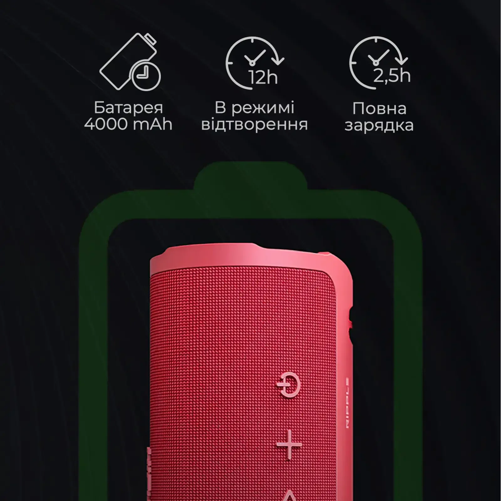 Акустическая система HiFuture Ripple 30W Red (ripple.red.) UA