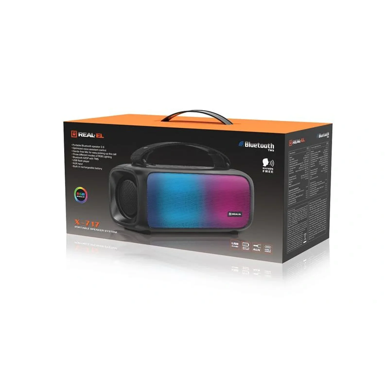 Акустична система REAL-EL X-717 Black, EL121600021 UA