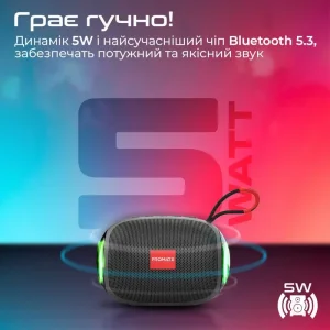 Акустическая система Promate Capsule-3 Black UA