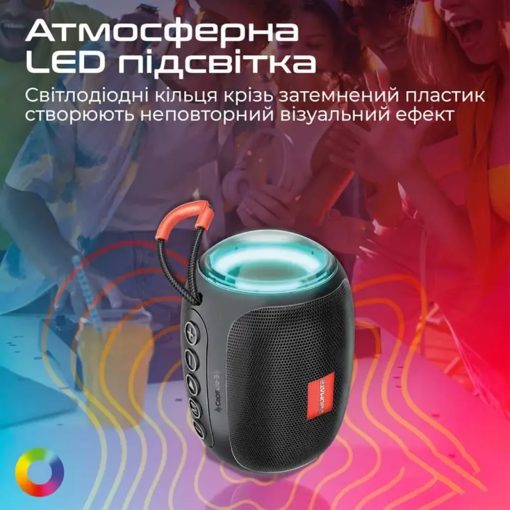 Акустическая система Promate Capsule-3 Black UA