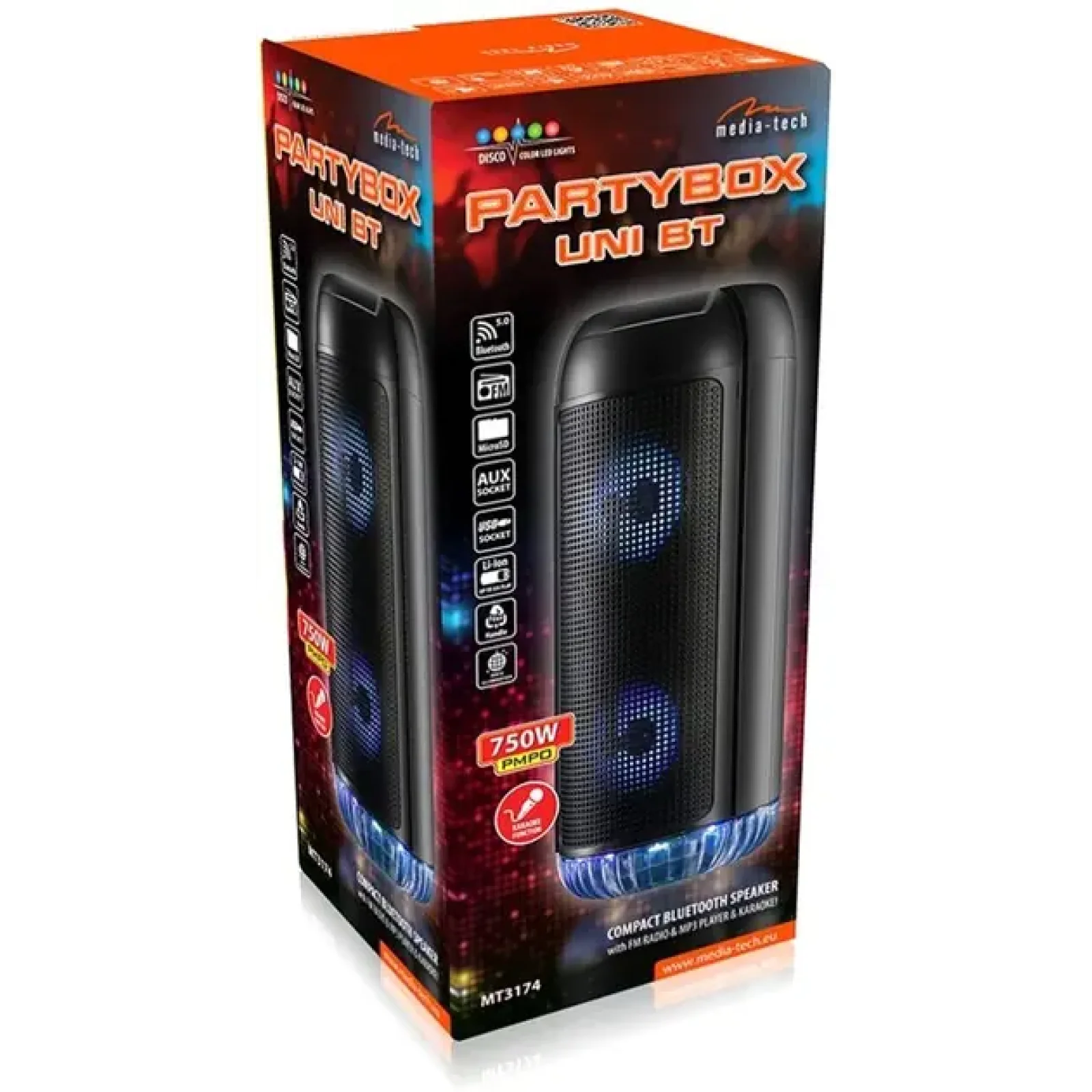 Акустическая система Media-Tech Partyox Uni B Black (MT3174) UA