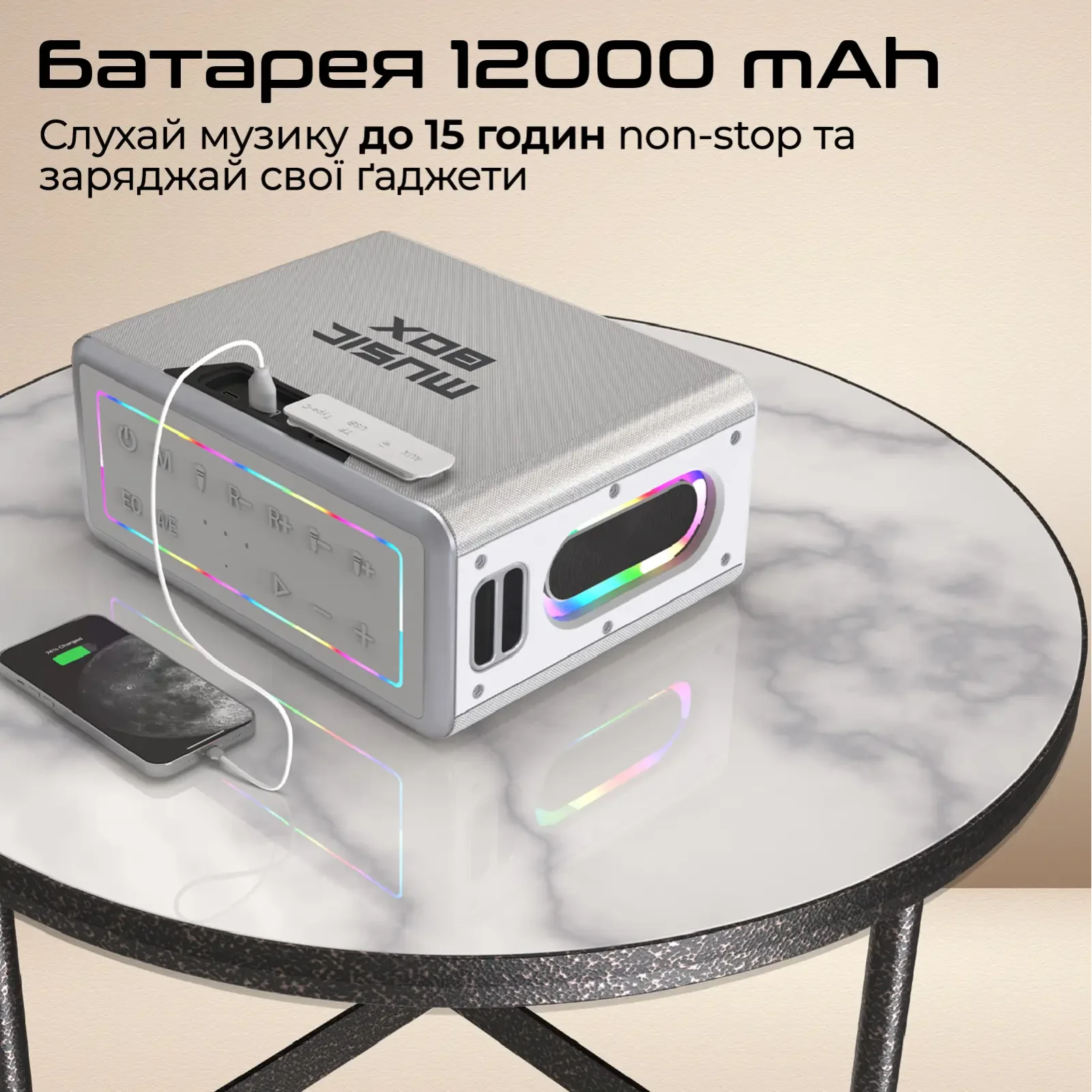 Акустична система HiFuture MusicBox 100W Black UA