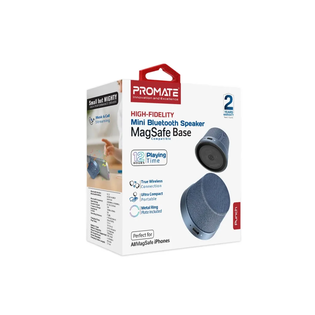 Акустическая система Promate Punch 3W Navy (punch.navy) UA