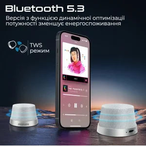 Акустична система Promate Punch 3W Silver (punch.silver) UA