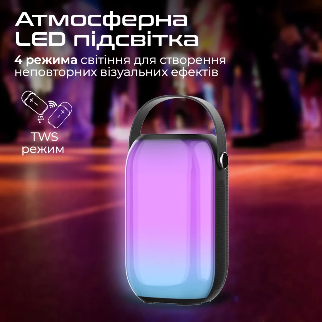 Акустична система Promate Spectro-20 20W Black (spectro-20) UA