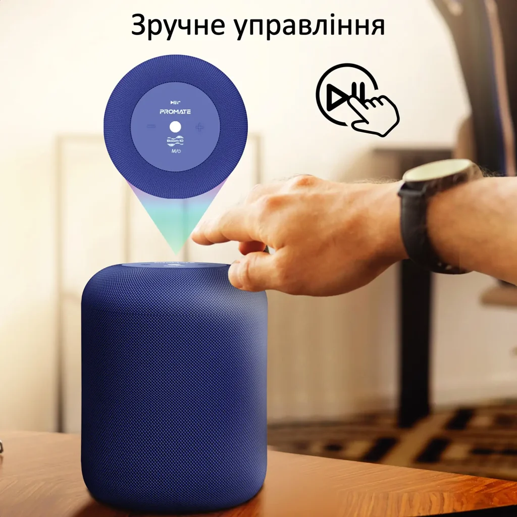Акустическая система Promate Boom-10 W Blue (boom-10.blue) UA