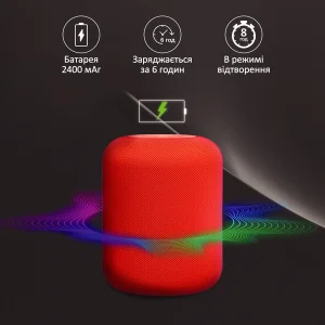 Акустична система Promate Boom-10 W Red (boom-10.red) UA