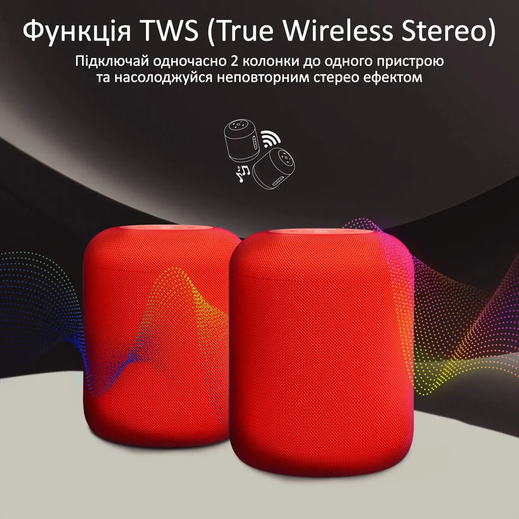 Акустична система Promate Boom-10 W Red (boom-10.red) UA