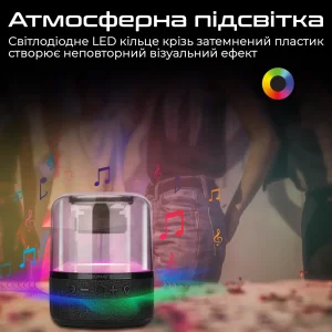 Акустическая система Promate Glitz-L 10W Black (glitz-l.black) UA