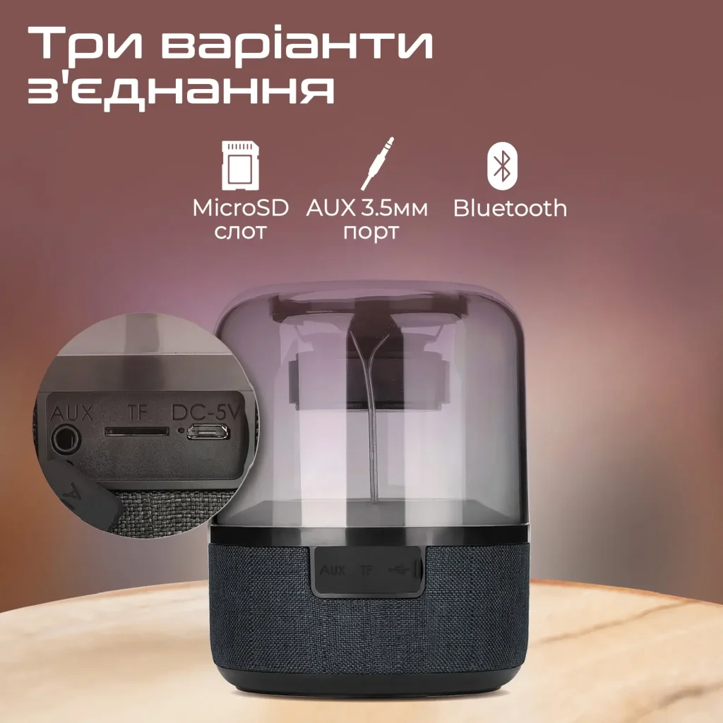 Акустическая система Promate Glitz-L 10W Black (glitz-l.black) UA