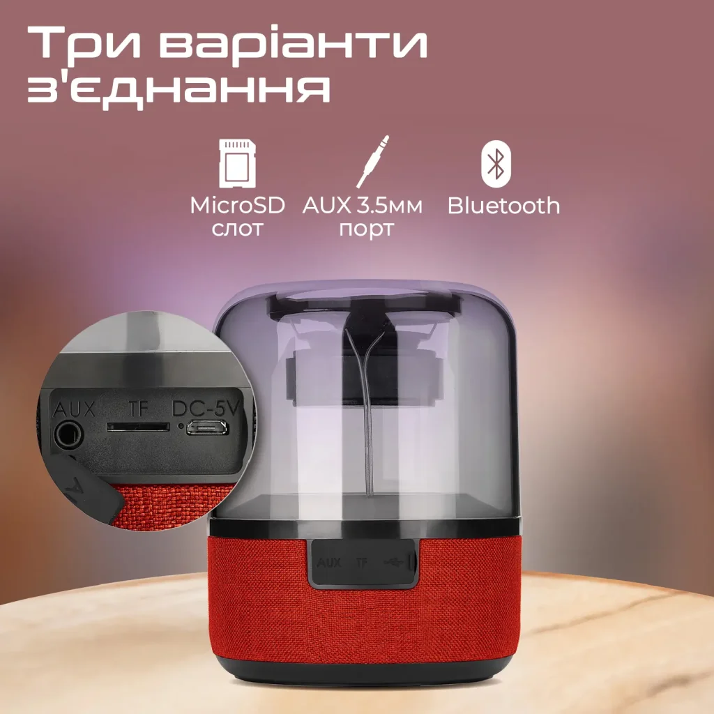 Акустическая система Promate Glitz-L 10W Red (glitz-l.red) UA