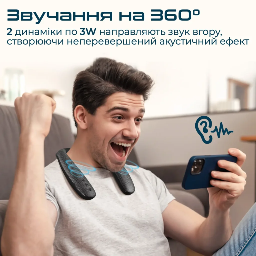 Акустична система Promate Hook 6W Black (hook.black) UA