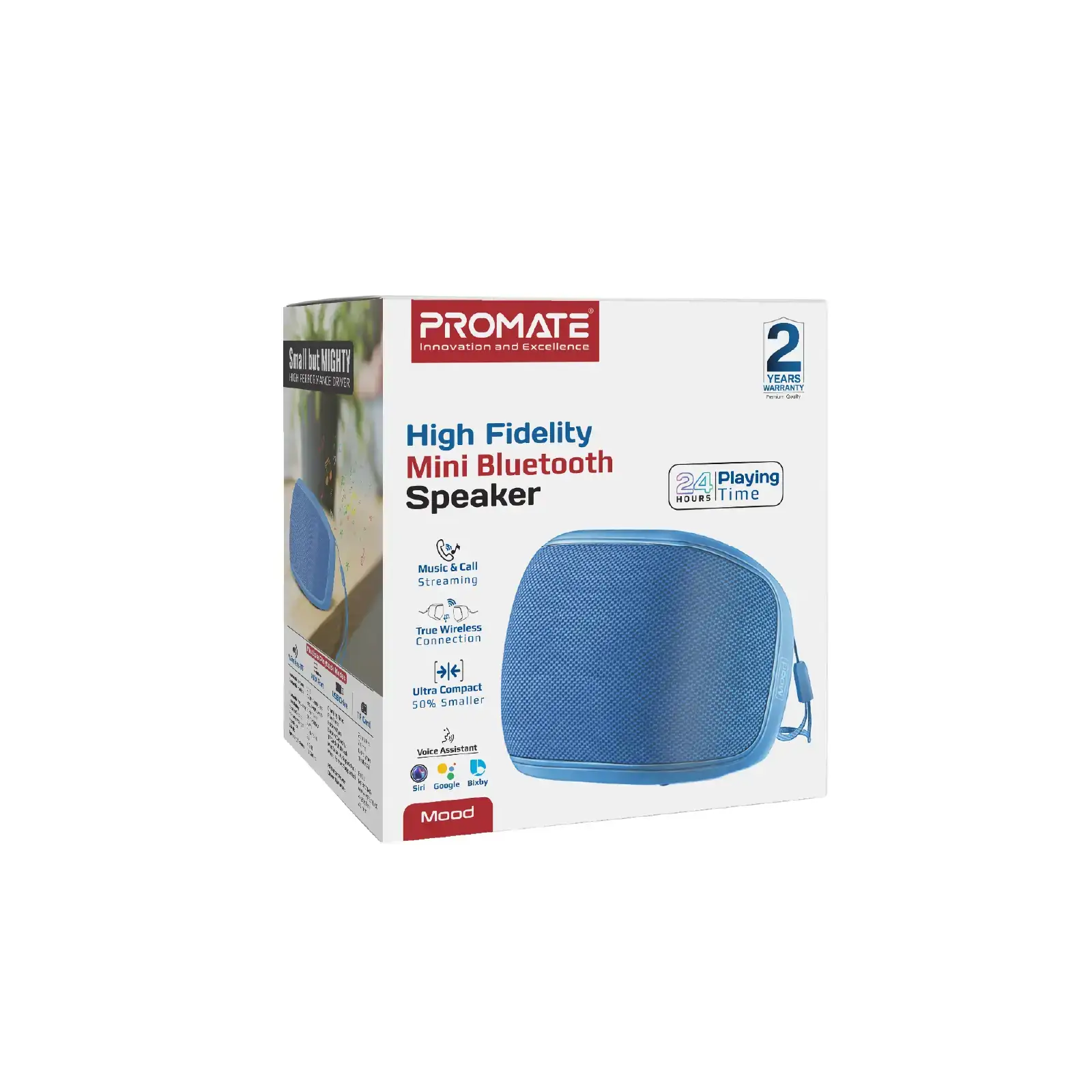 Акустическая система Promate Mood 5W Blue (mood.blue) UA