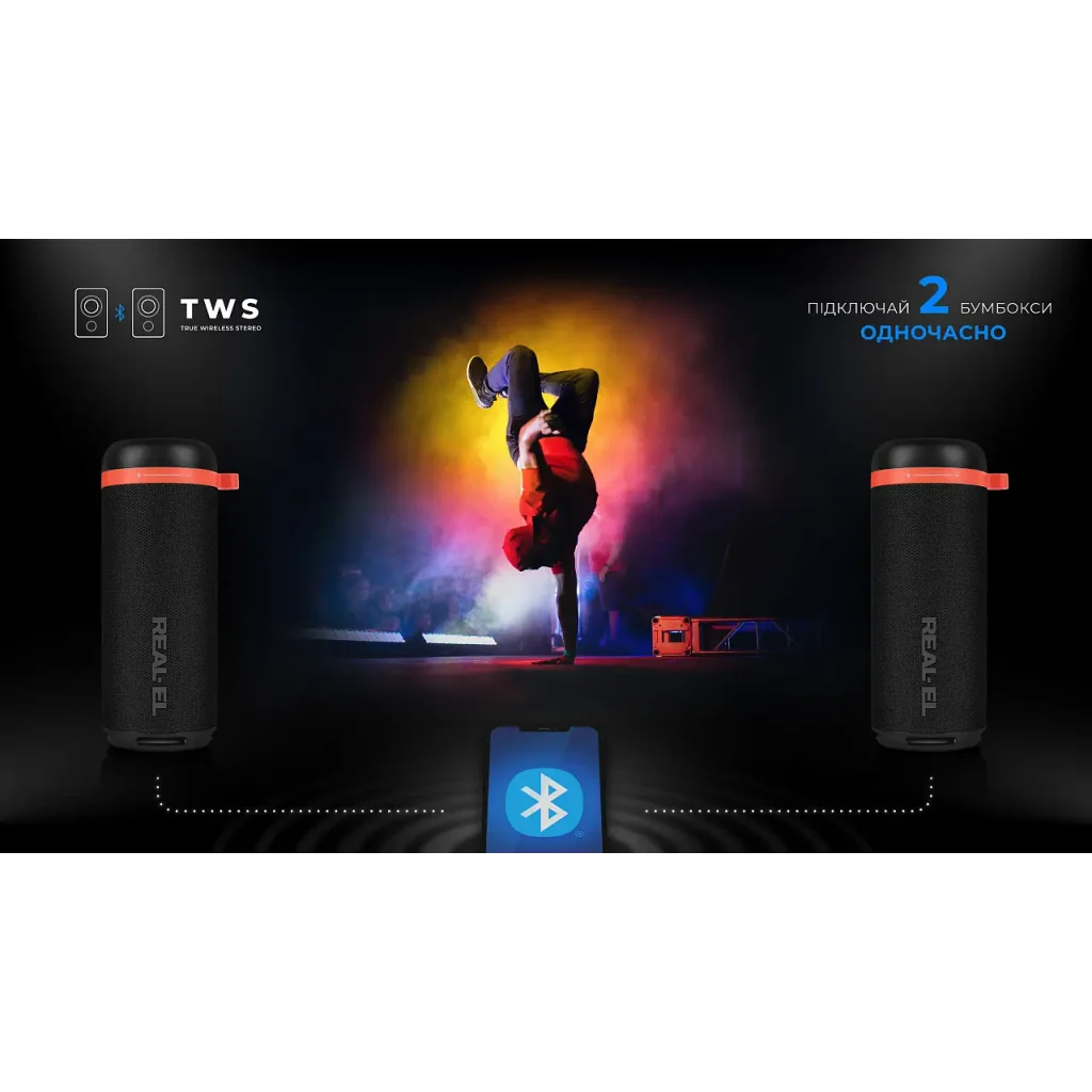 Акустична система REAL-EL X-711 Black UA