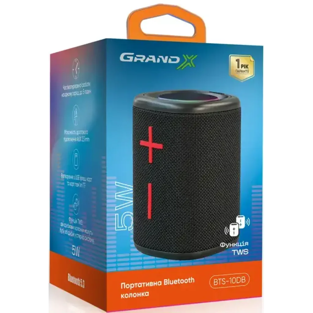 Акустическая система Grand-X BTS-10DB UA