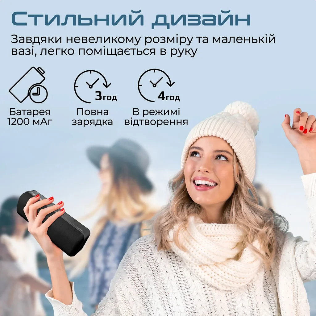 Акустическая система Promate Capsule-2 6W Black UA