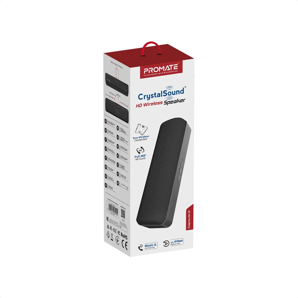 Акустическая система Promate Capsule-2 6W Black UA