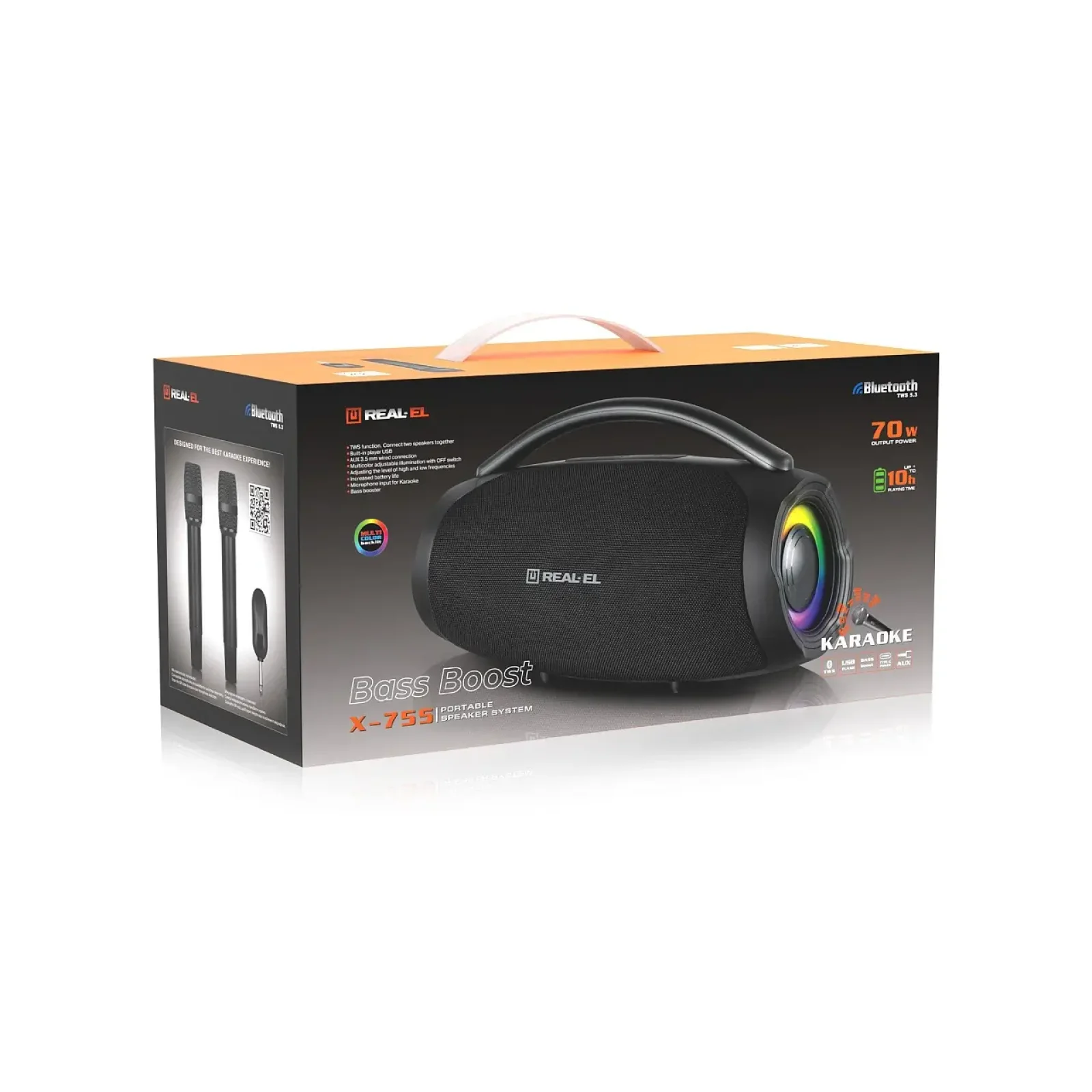 Акустическая система REAL-EL X-755 Black UA