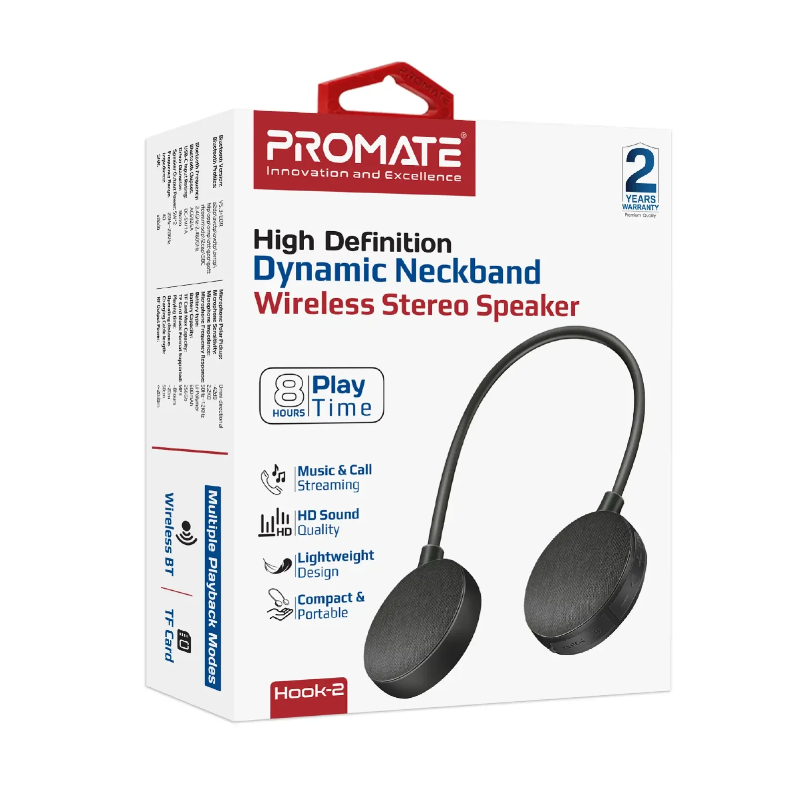 Акустическая система Promate Hook-2 10W Black UA