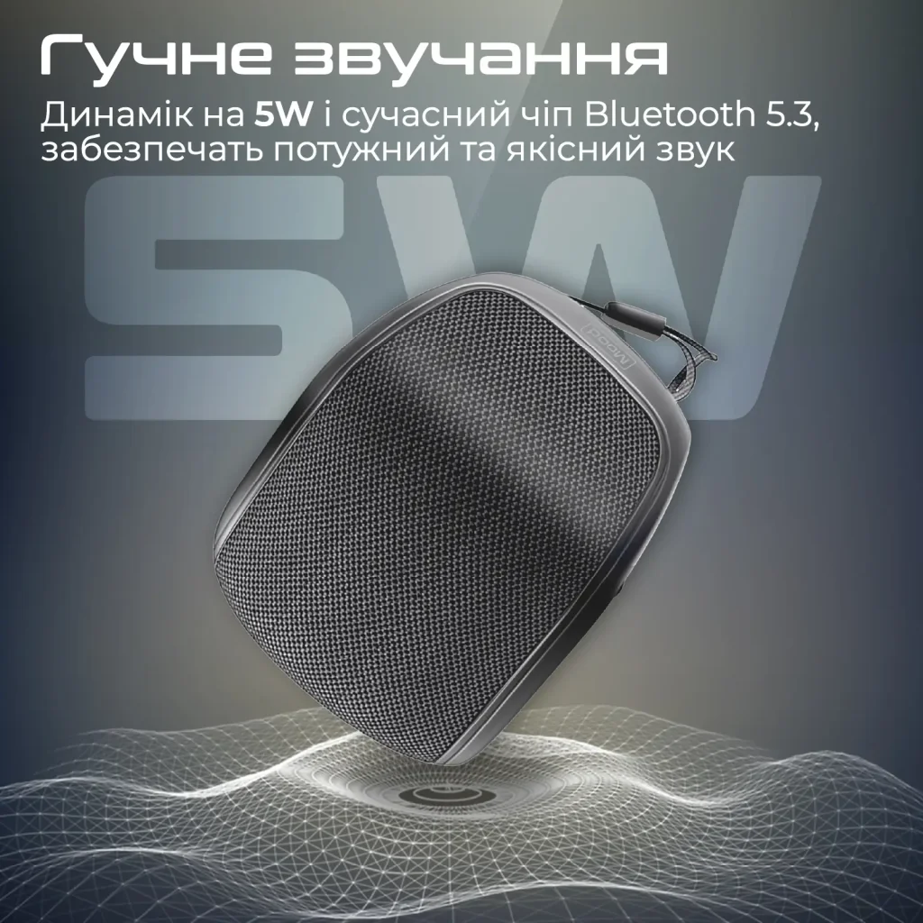 Акустична система Promate Mood 5W Black UA