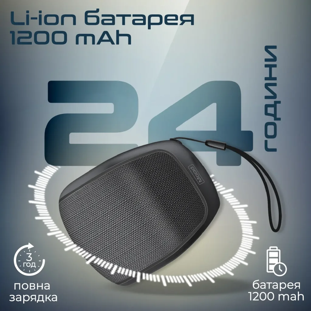 Акустична система Promate Mood 5W Black UA