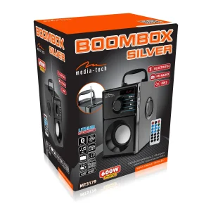 Акустична система Media-Tech Boombox Silver Black (MT3179) UA