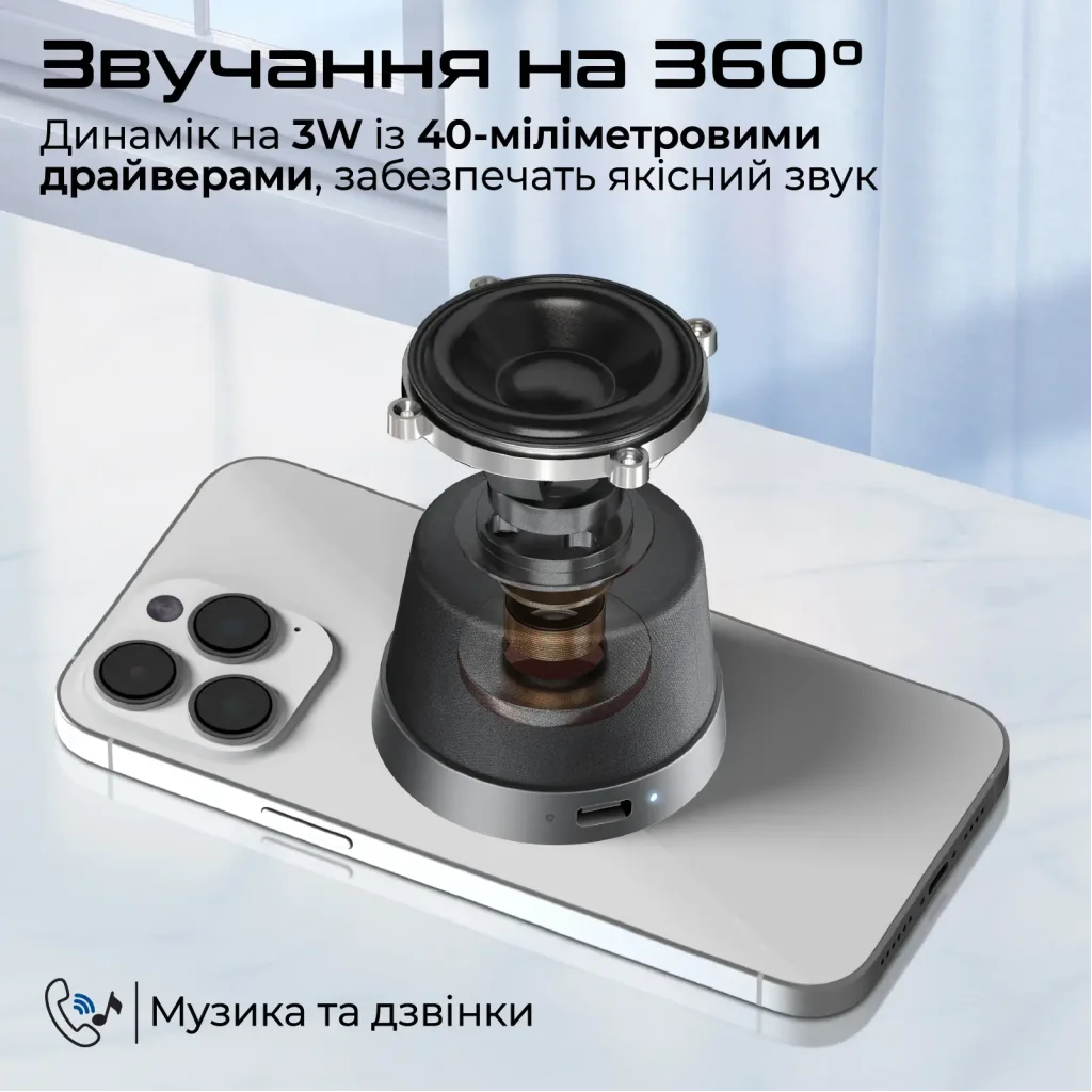 Акустическая система Promate Punch 3W Black UA