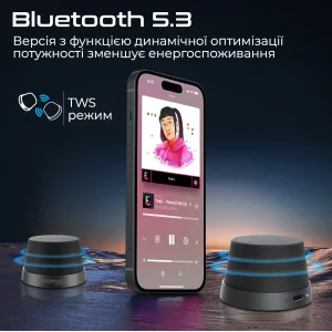 Акустическая система Promate Punch 3W Black UA