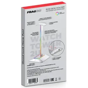Держатель для наушников FragON Watchtower 2U RGB Silver (FGLHH22WTWTR2URGB) UA