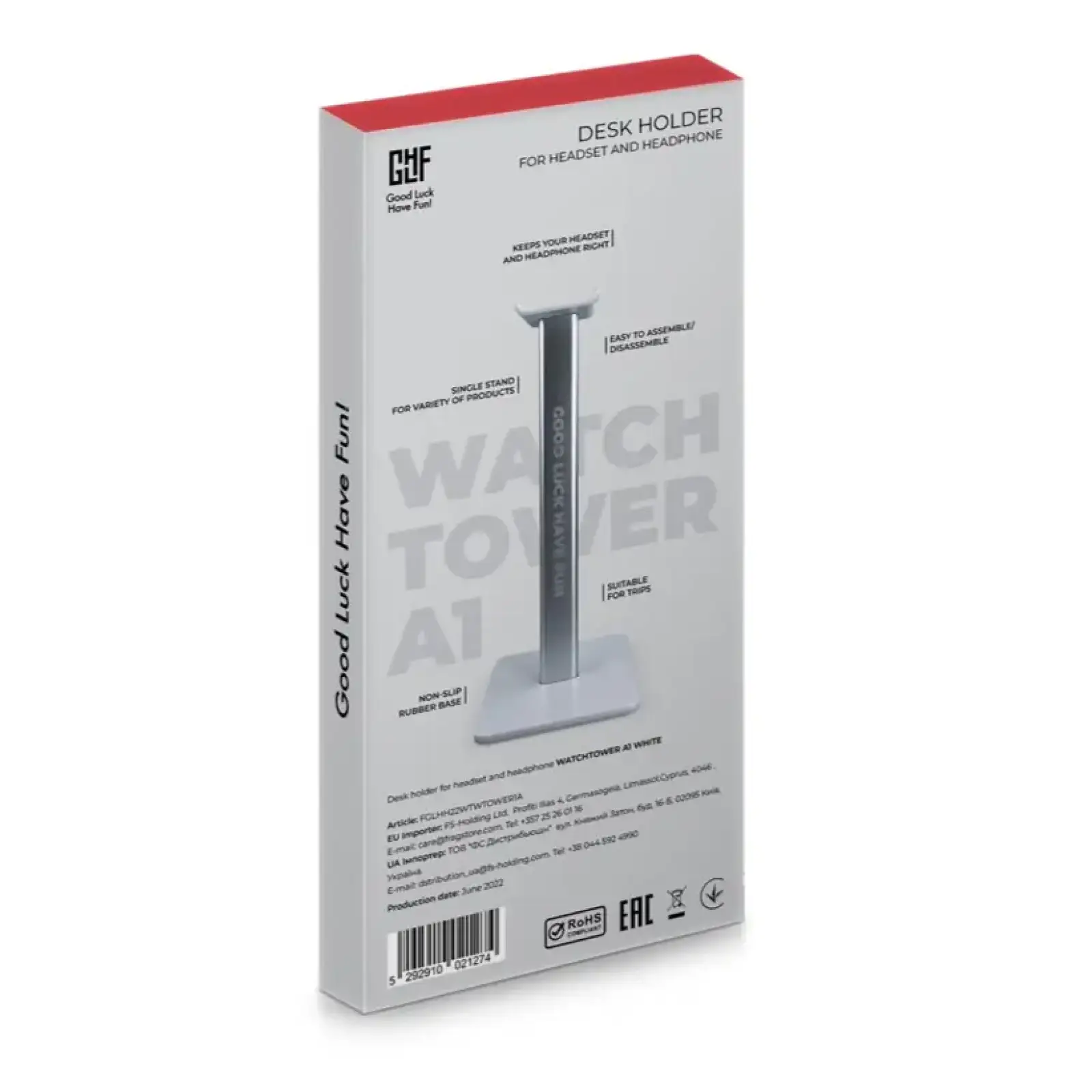 Держатель для наушников GLHF Watchtower A1 White (FGLHH22WTWTOWER1A) UA