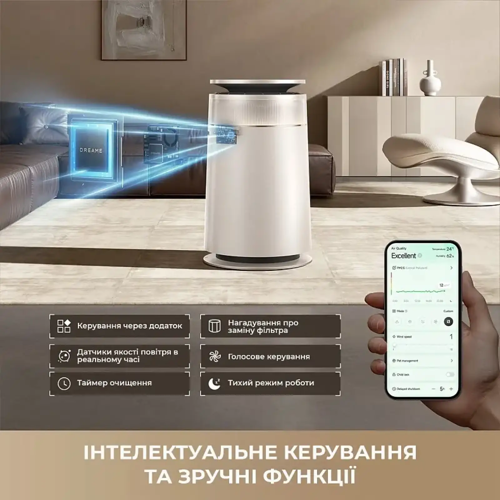 Очищувач повітря Dreame FP10 (CVF16A) UA