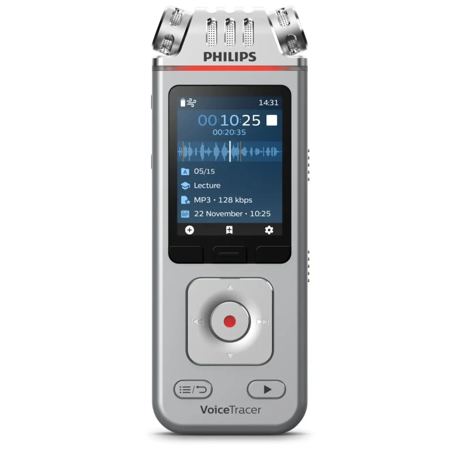 Диктофон Philips DVT4110 8GB Silver UA