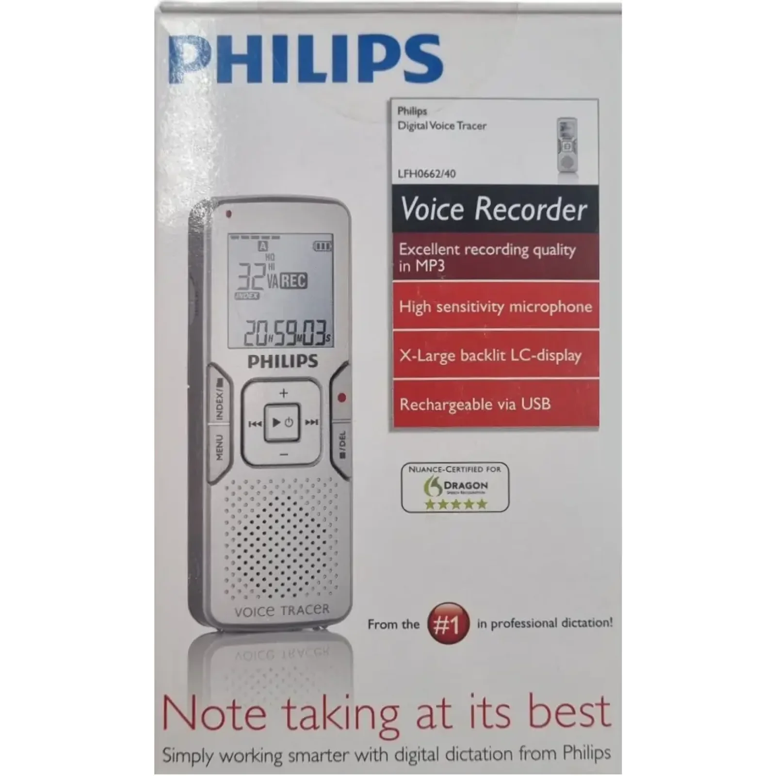 Диктофон Philips LFH0662/40 2GB Silver UA