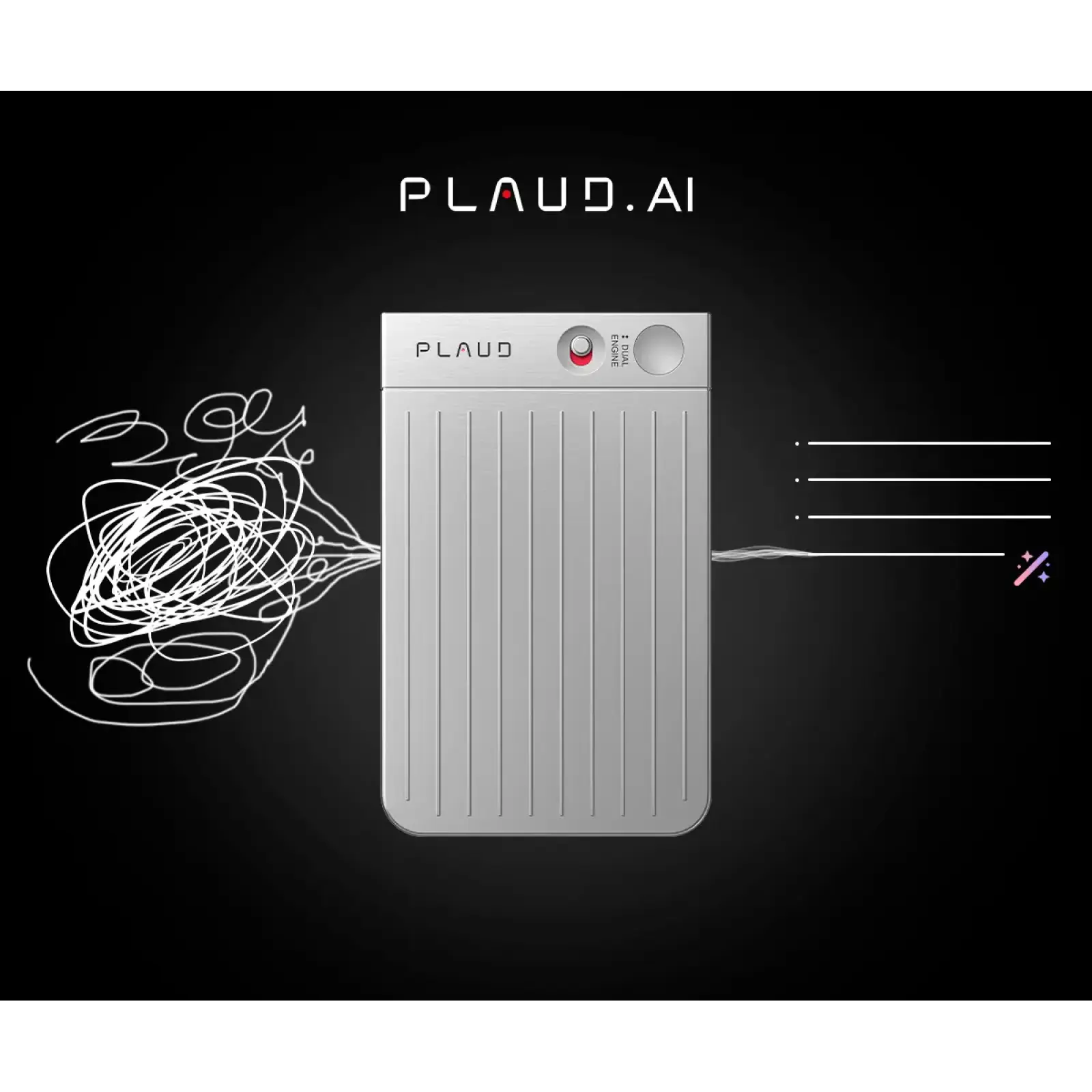 Диктофон Plaud AI Note Silver (NB-100-SI) UA