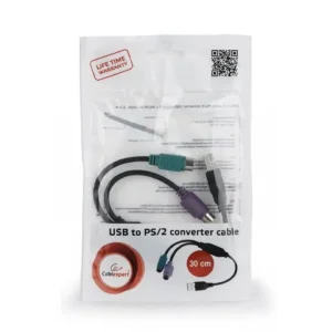 Контроллер Cablexpert (UAPS12-BK), USB 1.1/2 x PS/2, 0.3 м, черный UA