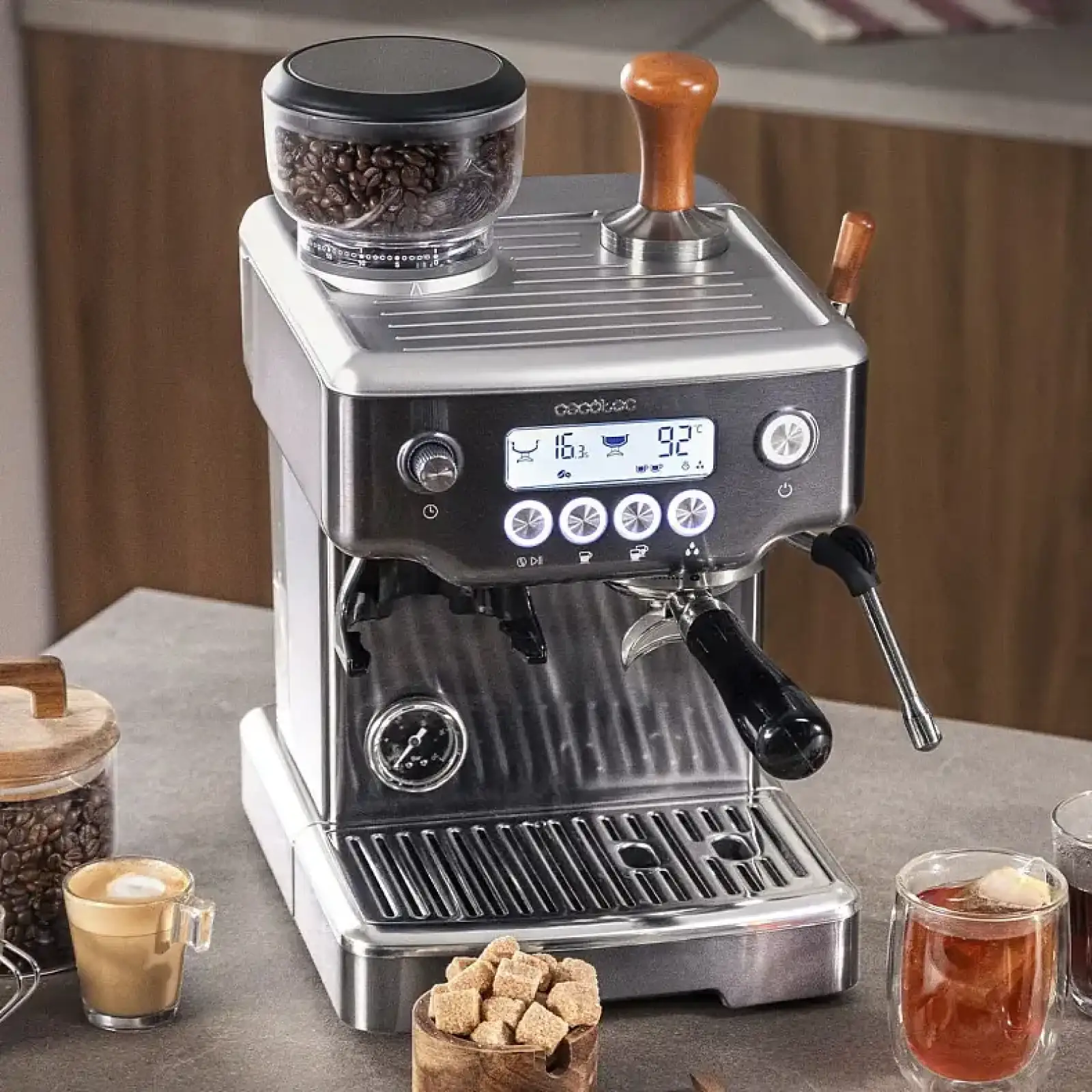 Кавоварка Cecotec Power Espresso 20 Barista Barista Steel & Grind (A01_EU01_117505) UA