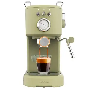 Кавоварка Cecotec Power Espresso 20 Retro Green (CCTC-01723) UA