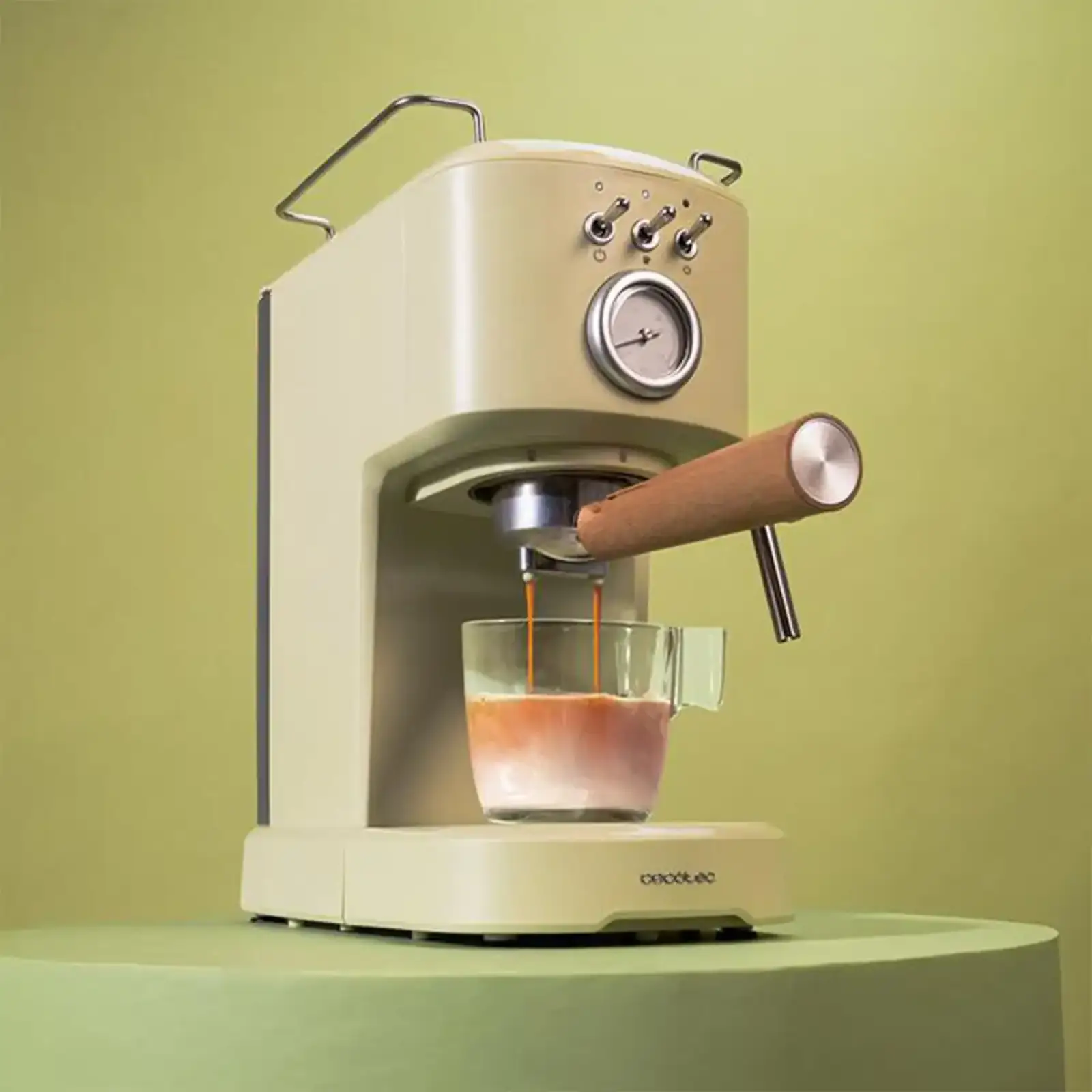 Кавоварка Cecotec Power Espresso 20 Retro Green (CCTC-01723) UA