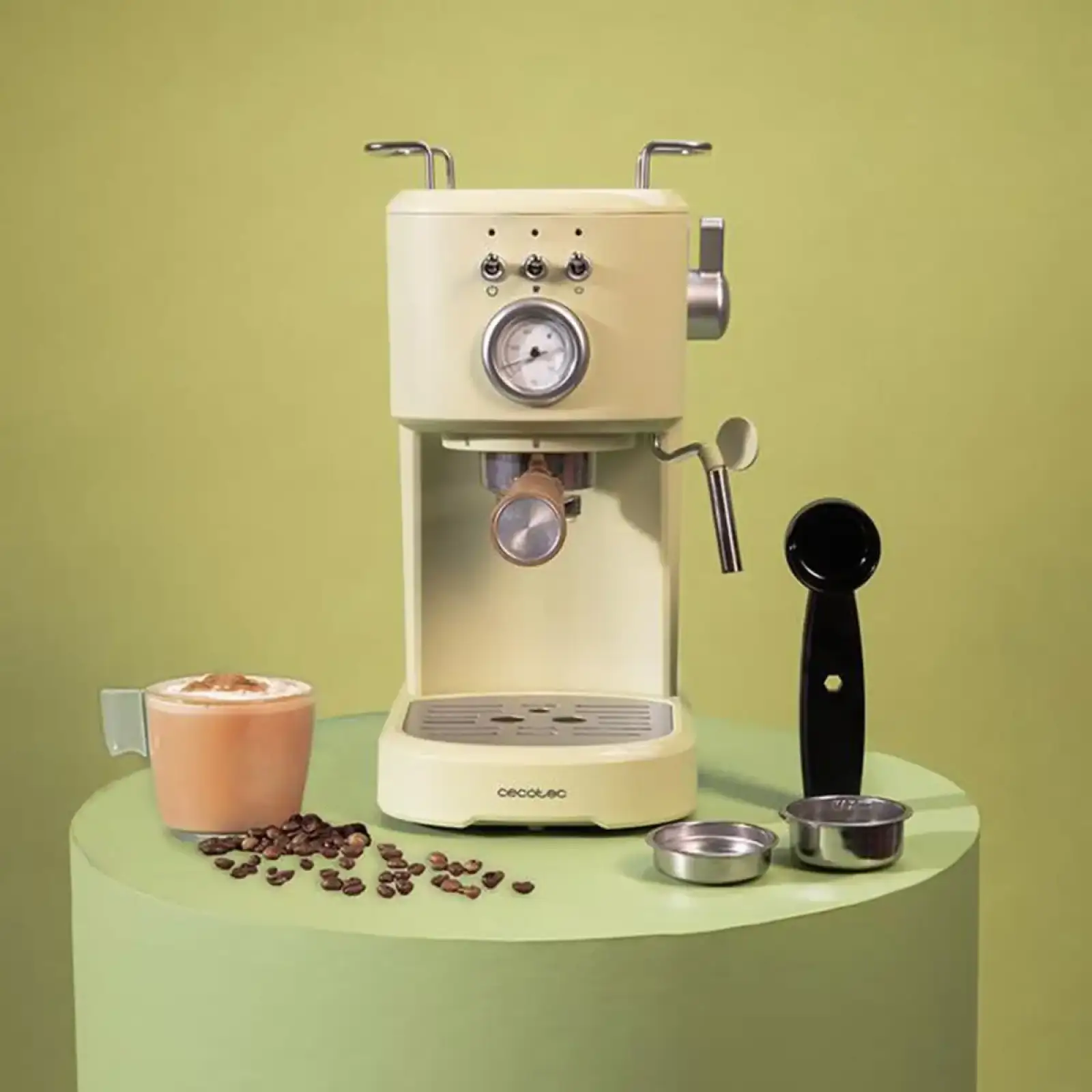 Кавоварка Cecotec Power Espresso 20 Retro Green (CCTC-01723) UA