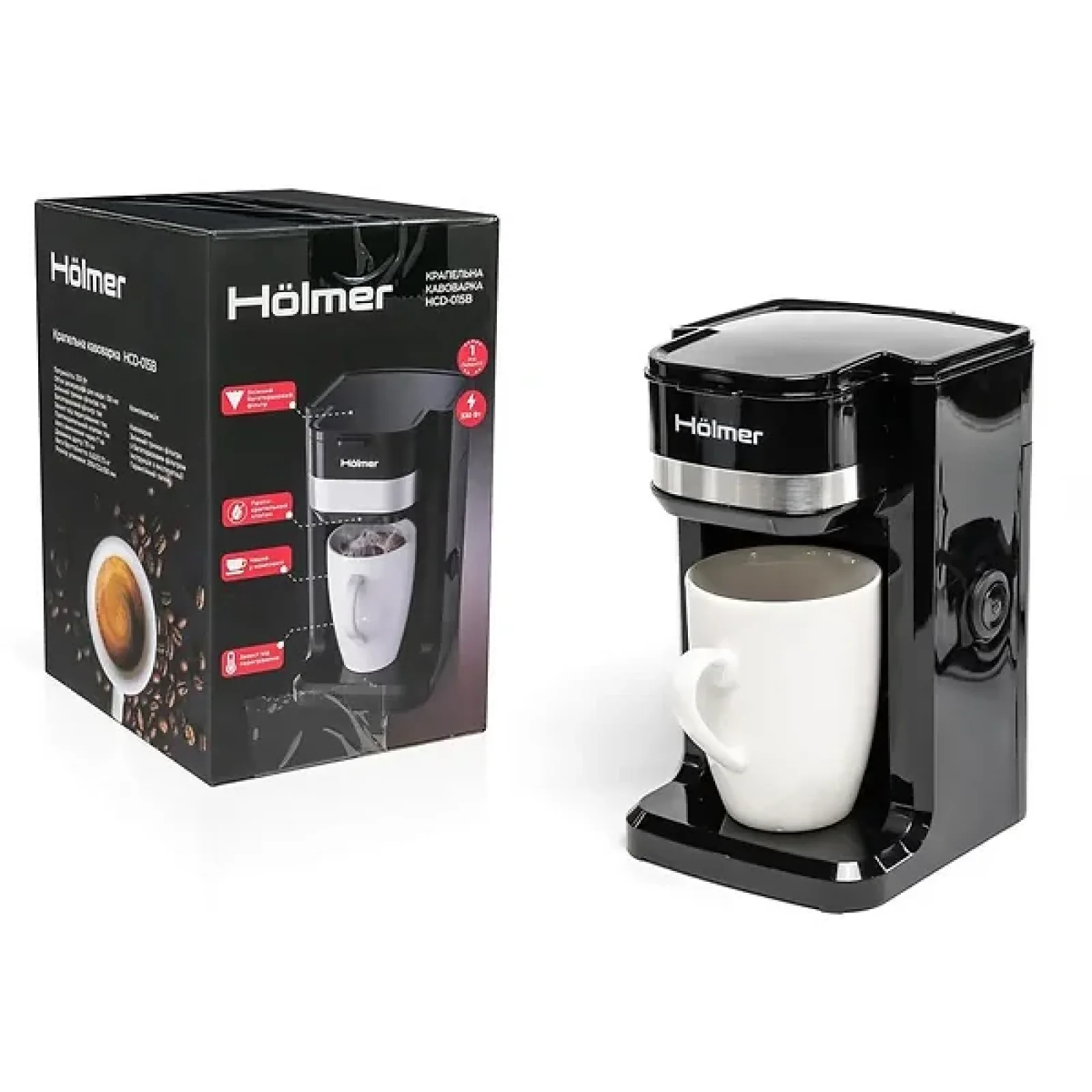 Кофеварка капельная Holmer HCD-015B UA