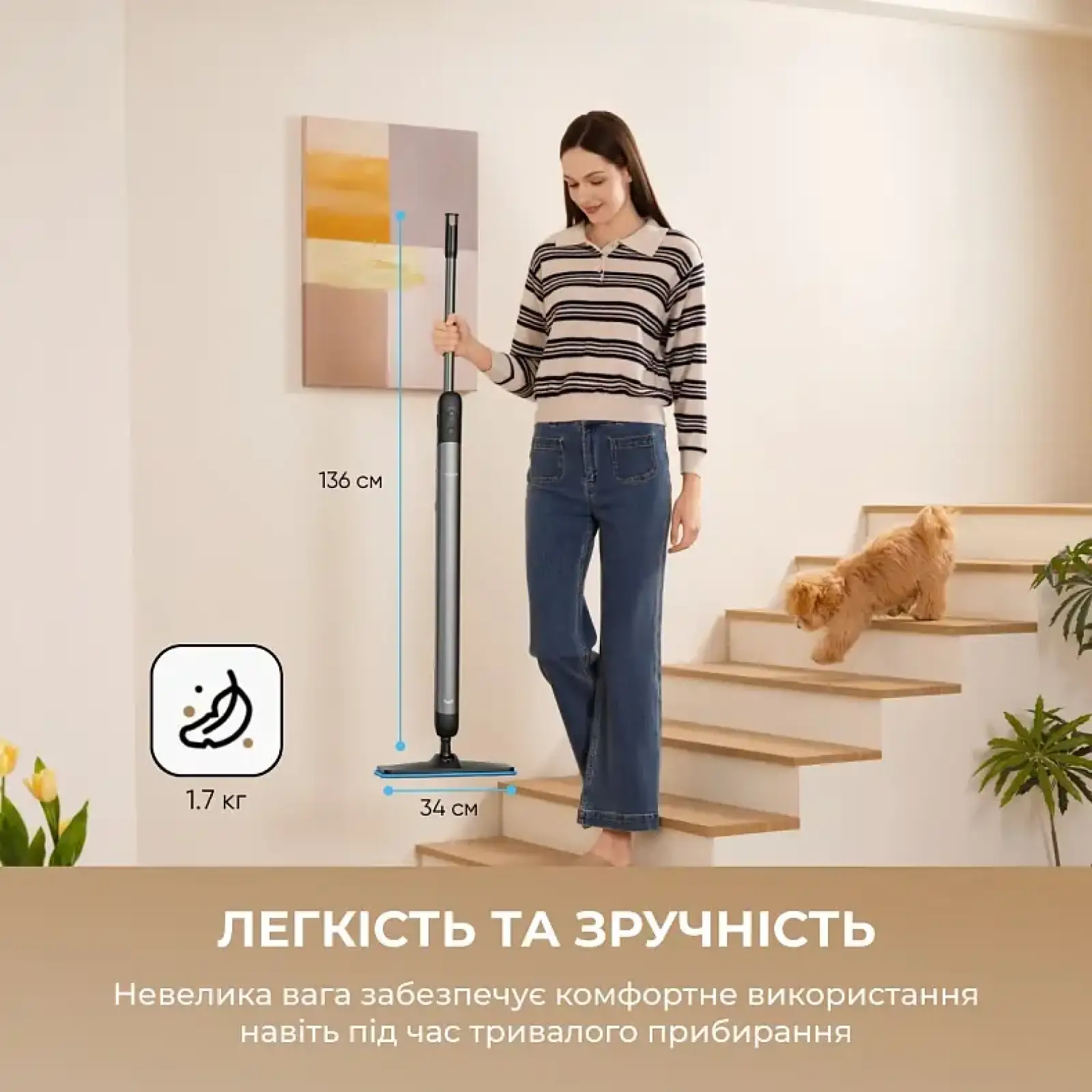 Акумуляторний миючий пилосос Dreame Mira Mop 10 Black (HMF10A-BL) UA