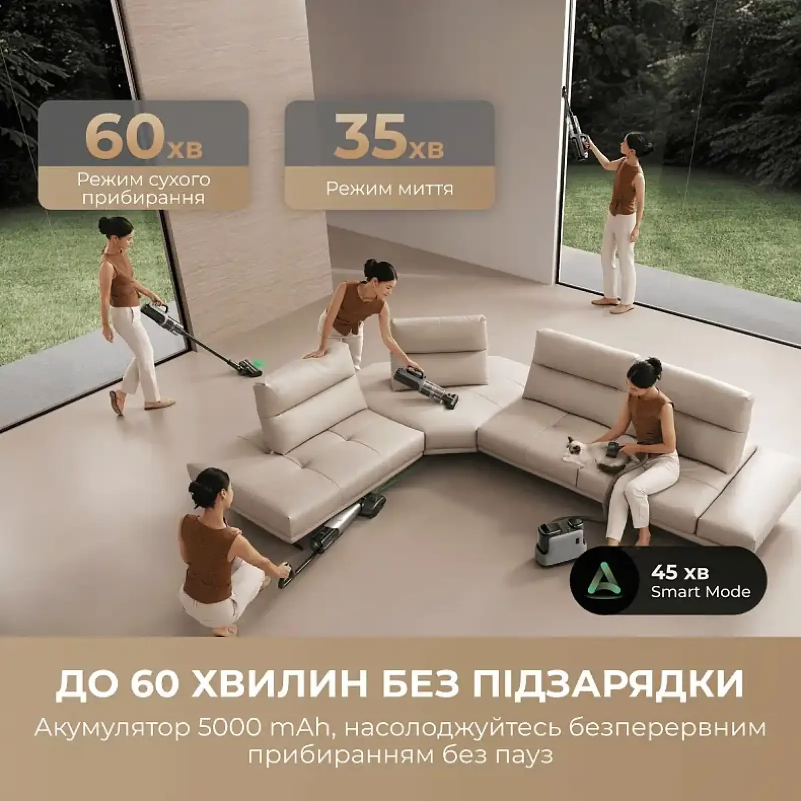 Акумуляторний миючий пилосос Mova X4 Mix (HMV17A) UA