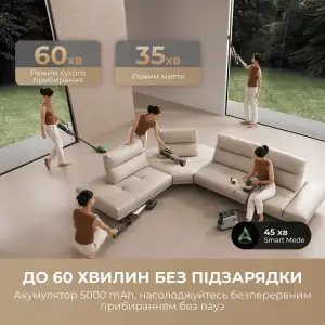 Акумуляторний миючий пилосос Mova X4 Mix (HMV17A) UA