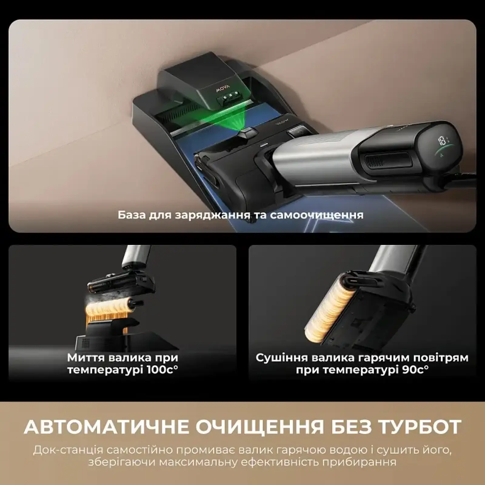 Акумуляторний миючий пилосос Mova X4 Mix (HMV17A) UA