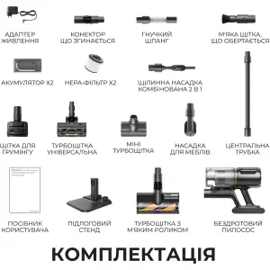 Акумуляторний пилосос Dreame Z30 Ultra Complete (VZV38L) UA