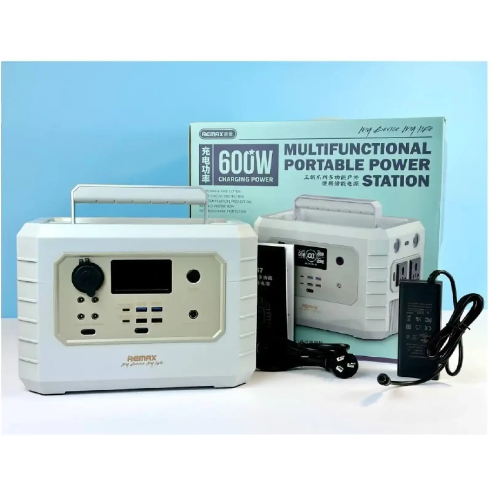 Зарядна станція Remax RPP-567 Dynasty Series 600W 168000mAh Gray (6954851207566)