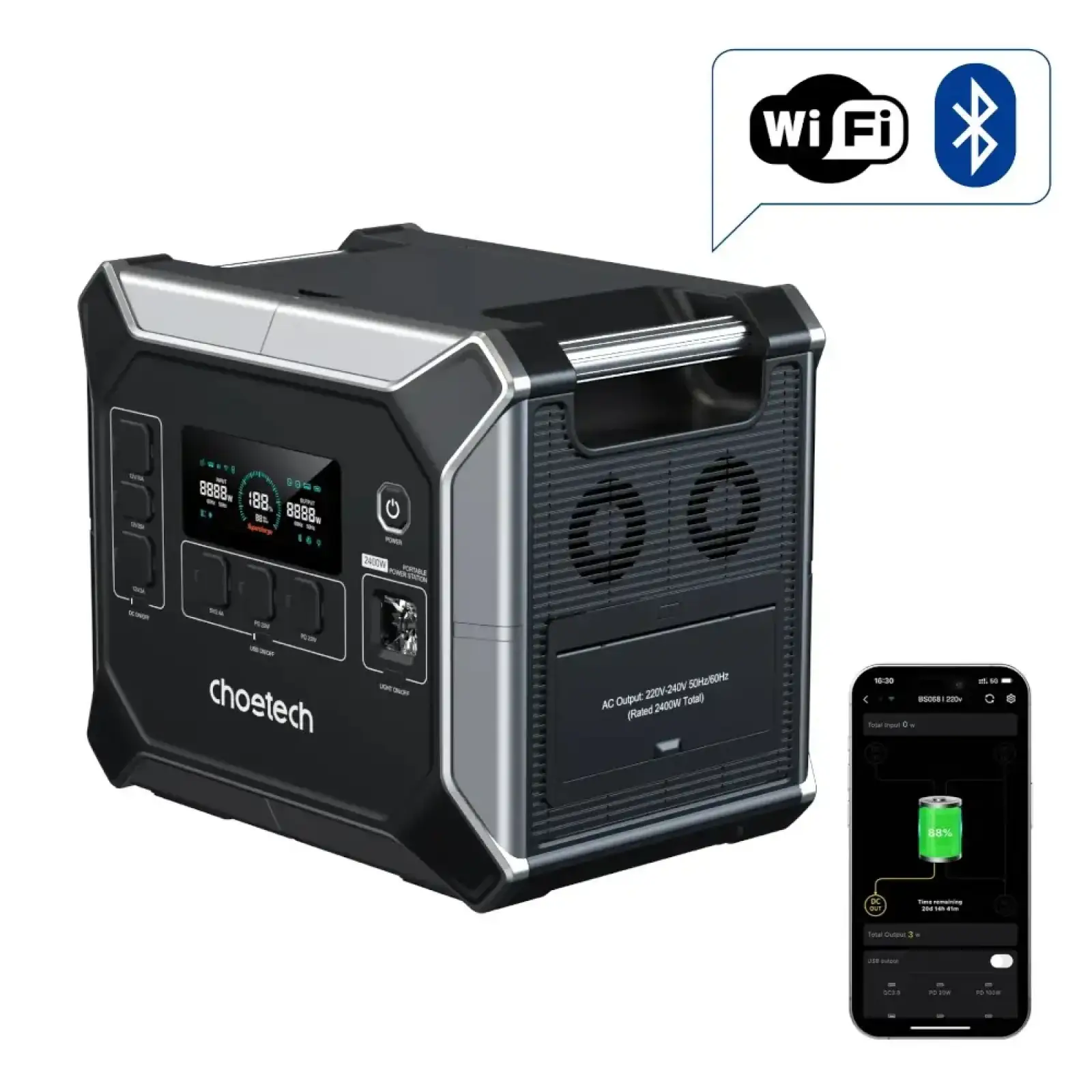 Зарядна станція Choetech BS067 (BS067-EU-BKSL)_OEM UA