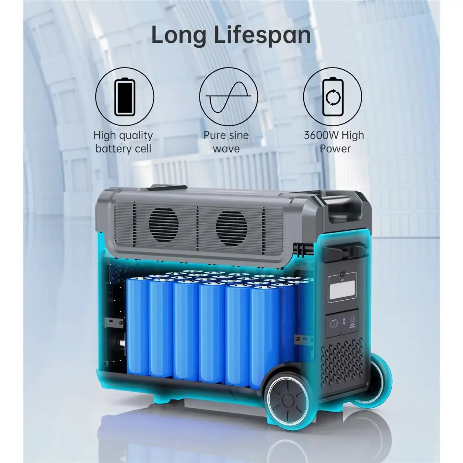Зарядная станция Choetech BS009 3840Wh, 3600W (BS009-EU-BK)_OEM UA