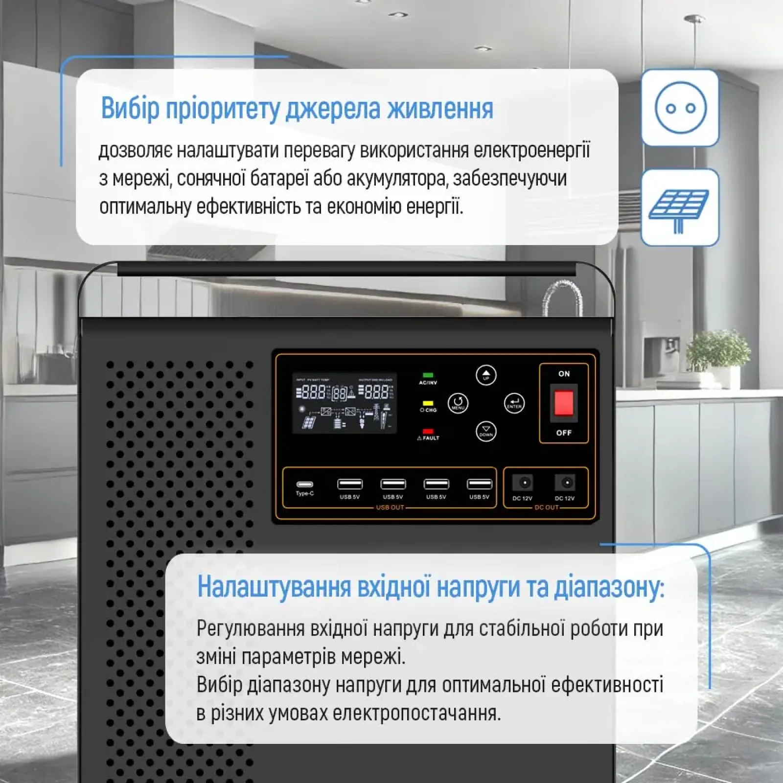 Зарядна станція ColorWay 3000W 3200Wh LiFePO4 (CW-PR-3K3W-01) UA